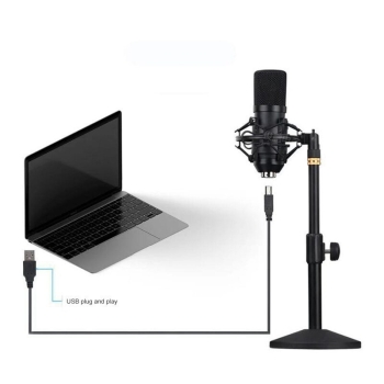 Studyjny mikrofon kondens. USB 192 kHz/24-bitowy - zestaw [23050000781]